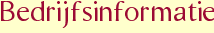 Bedrijfsinformatie